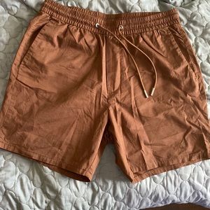 H&M TWILL BROWN SHORTS